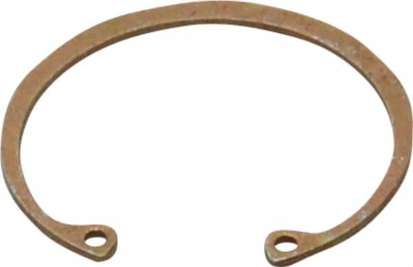 Rotor Clip - 0.05" Thick, Zinc Yellow Dichromate Finish, Steel Snap Internal Retaining Ring - 0.056" Groove Width, 0.047" Groove Depth, 1.594" Groove Diam, Grade 1060-1090 - A1 Tooling