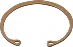 Rotor Clip - 0.05" Thick, Zinc Yellow Dichromate Finish, Steel Snap Internal Retaining Ring - 0.056" Groove Width, 0.047" Groove Depth, 1.594" Groove Diam, Grade 1060-1090 - A1 Tooling