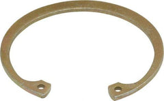 Rotor Clip - 0.062" Thick, Zinc Yellow Dichromate Finish, Steel Snap Internal Retaining Ring - 0.068" Groove Width, 0.054" Groove Depth, 1.858" Groove Diam, Grade 1060-1090 - A1 Tooling