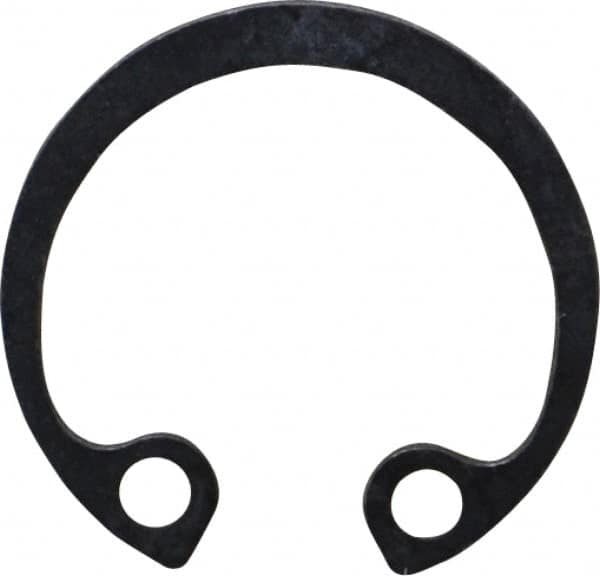 Rotor Clip - 19mm Nominal, 1mm Thick, Phosphate Finish, Steel Snap Internal Retaining Ring - 1.1mm Groove Width, 0.5mm Groove Depth, 19mm Groove Diam, Grade 1060-1090 - A1 Tooling