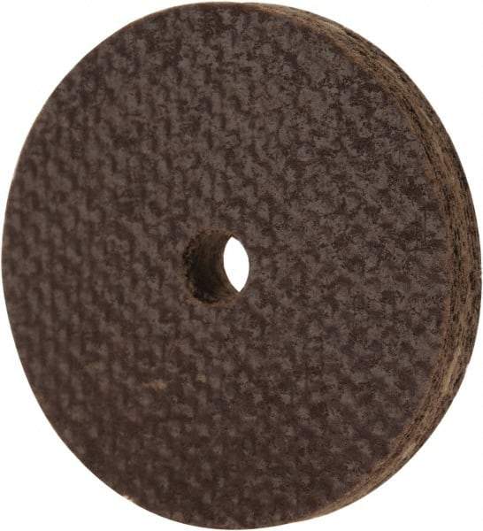 Cratex - 1" Diam x 1/8" Hole x 1/8" Thick, 54 Grit Surface Grinding Wheel - Aluminum Oxide, Type 1, Coarse Grade, 54,240 Max RPM, No Recess - A1 Tooling