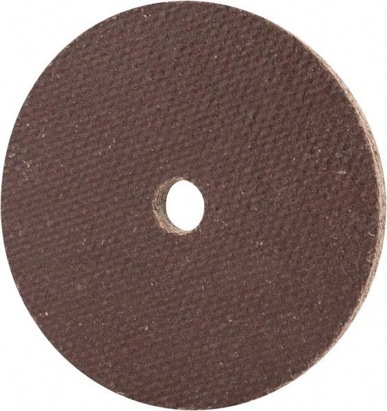 Cratex - 2" Diam x 1/4" Hole x 1/8" Thick, 54 Grit Surface Grinding Wheel - Aluminum Oxide, Type 1, Coarse Grade, 27,120 Max RPM, No Recess - A1 Tooling