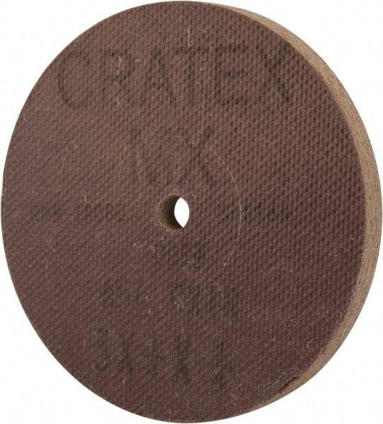 Cratex - 3" Diam x 1/4" Hole x 1/4" Thick, 54 Grit Surface Grinding Wheel - Aluminum Oxide, Type 1, Coarse Grade, 18,080 Max RPM, No Recess - A1 Tooling