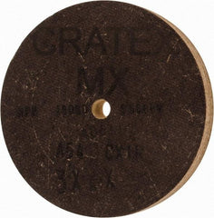 Cratex - 3" Diam x 1/4" Hole x 3/8" Thick, 54 Grit Surface Grinding Wheel - Aluminum Oxide, Type 1, Coarse Grade, 18,080 Max RPM, No Recess - A1 Tooling