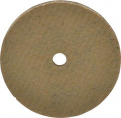 Cratex - 1" Diam x 1/8" Hole x 1/16" Thick, 80 Grit Surface Grinding Wheel - Aluminum Oxide, Type 1, Medium Grade, 36,290 Max RPM, No Recess - A1 Tooling