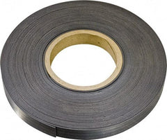 Mag-Mate - 600" Long x 1/2" Wide x 1/8" Thick Flexible Magnetic Strip - 14 Lb Max Pull Force, 8 Linear Ft/Lb Magnetic Pull Force, Plain Back, Dark Brown - A1 Tooling