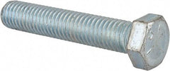 Made in USA - 1/2-13 UNC, 2-3/4" Length Under Head Hex Head Cap Screw - Fully Threaded, Grade 5 Steel, Zinc-Plated Finish, 3/4" Hex - A1 Tooling