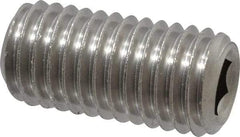 Value Collection - M12x1.75 Metric Coarse, 25mm OAL, Cup Point Set Screw - Grade 18-8 & Austenitic A2 Stainless Steel, 6mm Key - A1 Tooling