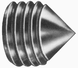 Value Collection - M8x1.25, 60mm OAL, Cone Point Set Screw - Grade 14.9 (45H) Alloy Steel, 4mm Key - A1 Tooling