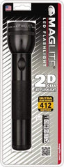 Mag-Lite - White LED Bulb, 168 Lumens, Industrial/Tactical Flashlight - Black Aluminum Body, 2 D Batteries Not Included - A1 Tooling