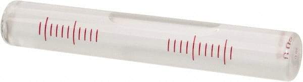 SPI - 3-3/4 Inch Long x 19/32 Inch Wide, Level Replacement Vial - Clear, Use With Block Levels - A1 Tooling