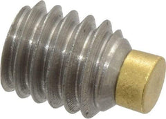 Made in USA - 5/16-18 UNC, 3/8" Length of Thread, Soft Tip Point Set Screw - Grade 18-8 Stainless Steel - A1 Tooling