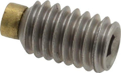 Made in USA - 5/16-18 UNC, 1/2" Length of Thread, Soft Tip Point Set Screw - Grade 18-8 Stainless Steel - A1 Tooling