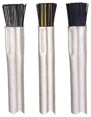 Gordon Brush - Parts Washer Flow-Through Brush - 1/2" Long, Brass/Nylon Bristles - A1 Tooling