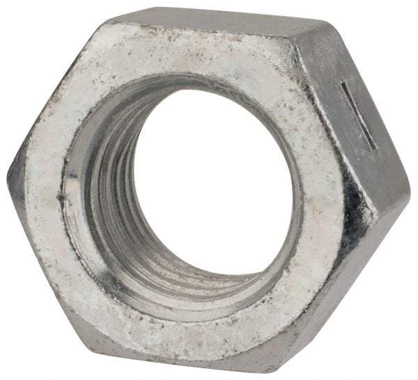 Value Collection - 3/4-10 UNC Grade 2 Two Way Lock Nut with Distorted Thread - 1-1/8" Width Across Flats, 41/64" High, Zinc-Plated Finish - A1 Tooling