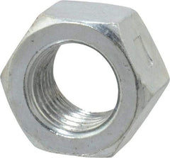 Value Collection - 3/8-24 UNF Grade 2 Two Way Lock Nut with Distorted Thread - 9/16" Width Across Flats, 21/64" High, Zinc-Plated Finish - A1 Tooling