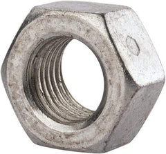 Value Collection - 7/16-20 UNF Grade 2 Two Way Lock Nut with Distorted Thread - 11/16" Width Across Flats, 3/8" High, Zinc-Plated Finish - A1 Tooling