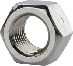 Value Collection - 1/2-20 UNF Grade 2 Two Way Lock Nut with Distorted Thread - 3/4" Width Across Flats, 7/16" High, Zinc-Plated Finish - A1 Tooling