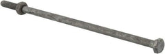 Value Collection - 1/4-20 Thread, 7" Length Under Head, Steel Hex Head Bolt - Hot Dipped Galvanized Coated, 7/16" Hex, ANSI/ASME B18.2.2 & ASME B18.2.1, Grade 2 - A1 Tooling