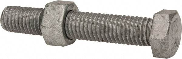 Value Collection - 1/2-13 Thread, 3" Length Under Head, Steel Hex Head Bolt - Hot Dipped Galvanized Coated, 3/4" Hex, UNC Thread, ANSI/ASME B18.2.2 & ASME B18.2.1, Grade 2 - A1 Tooling