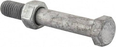 Value Collection - 1/2-13 Thread, 3-1/2" Length Under Head, Steel Hex Head Bolt - Hot Dipped Galvanized Coated, 3/4" Hex, UNC Thread, ANSI/ASME B18.2.2 & ASME B18.2.1, Grade 2 - A1 Tooling