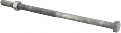 Value Collection - 1/2-13 Thread, 11" Length Under Head, Steel Hex Head Bolt - Hot Dipped Galvanized Coated, 3/4" Hex, UNC Thread, ANSI/ASME B18.2.2 & ASME B18.2.1, Grade 2 - A1 Tooling