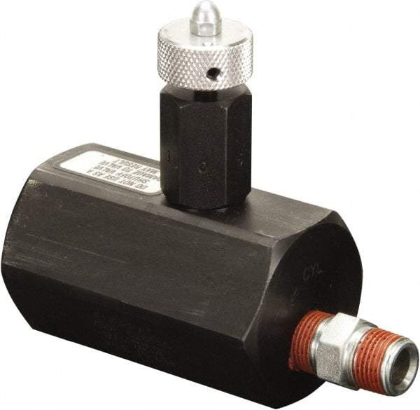 Enerpac - 1.94 GPM 3/8-18 Inlet Steel Hydraulic Control Valve - 10,000 psi, 2-1/4" Wide x 3-1/2" Long - A1 Tooling