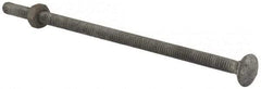 Value Collection - 1/4-20 UNC 6" Length Under Head, Standard Square Neck, Carriage Bolt - 1006-1050 Steel, Galvanized Zinc-Plated Finish - A1 Tooling