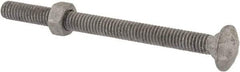 Value Collection - 5/16-18 UNC 4" Length Under Head, Standard Square Neck, Carriage Bolt - 1006-1050 Steel, Galvanized Zinc-Plated Finish - A1 Tooling