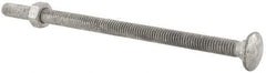 Value Collection - 5/16-18 UNC 6" Length Under Head, Standard Square Neck, Carriage Bolt - 1006-1050 Steel, Galvanized Zinc-Plated Finish - A1 Tooling