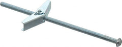 Value Collection - 3/16" Screw, 3/16" Diam, 5" Long, Toggle Bolt Drywall & Hollow Wall Anchor - 3/16" Drill, Zinc Plated, Steel, Use in Concrete, & Masonry, Hollow Tile, Plaster & Wallboard - A1 Tooling