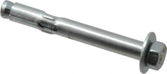 Value Collection - 5/16" Diam, 5/16" Drill, 2-1/2" OAL, Sleeve Concrete Anchor - Steel, Zinc-Plated Finish, Hex Nut Head, Hex Drive - A1 Tooling