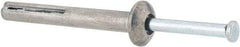 Value Collection - 1/4" Diam, 1/4" Drill, 2" OAL, Hammer Drive Concrete Anchor - Zamac Alloy, Zinc-Plated Finish, Mushroom Head - A1 Tooling