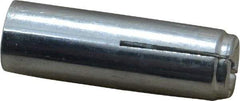 Value Collection - 3/8" Diam, 3/8" Drill, 1-9/16" OAL, Drop-In Concrete Anchor - Grade 5 Steel, Zinc-Plated Finish, 5/8" Thread Length - A1 Tooling