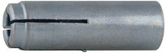 Value Collection - 1/2" Diam, 1/2" Drill, 2" OAL, Drop-In Concrete Anchor - Grade 5 Steel, Zinc-Plated Finish, 3/4" Thread Length - A1 Tooling