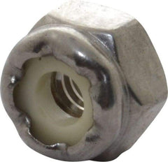 Value Collection - #8-32 UNC 18-8 Hex Lock Nut with Nylon Insert - 11/32" Width Across Flats, 15/64" High - A1 Tooling