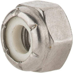 Value Collection - 1/4-20 UNC 18-8 Hex Lock Nut with Nylon Insert - 7/16" Width Across Flats, 19/64" High - A1 Tooling