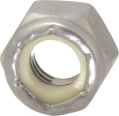 Value Collection - 5/16-18 UNC 18-8 Hex Lock Nut with Nylon Insert - 1/2" Width Across Flats, 23/64" High - A1 Tooling