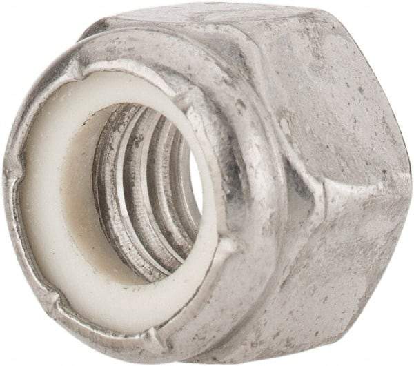 Value Collection - 3/8-16 UNC 18-8 Hex Lock Nut with Nylon Insert - 9/16" Width Across Flats, 15/32" High - A1 Tooling