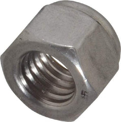 Value Collection - 5/8-11 UNC 18-8 Hex Lock Nut with Nylon Insert - 15/16" Width Across Flats, 49/64" High - A1 Tooling