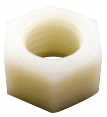 Made in USA - 7/8-9 UNC Nylon Right Hand Hex Nut - 32.51mm Across Flats, 19.05mm High, Uncoated - A1 Tooling