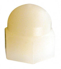 Made in USA - 5/16-18" UNC, 9/16" Width Across Flats, Uncoated Nylon Acorn Nut - 1/2" Overall Height - A1 Tooling