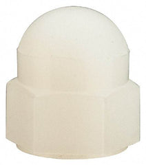 Made in USA - #6-32 UNC, 5/16" Width Across Flats, Uncoated Nylon Acorn Nut - 11/32" Overall Height - A1 Tooling