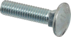 Value Collection - 3/8-16 UNC 1-1/2" Length Under Head, Standard Square Neck, Carriage Bolt - Grade 5 Steel, Zinc-Plated Clear Chromate Finish - A1 Tooling