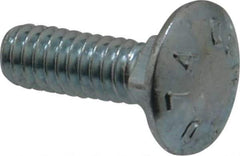 Value Collection - 1/4-20 UNC 3/4" Length Under Head, Standard Square Neck, Carriage Bolt - Grade 2 Steel, Zinc-Plated Finish - A1 Tooling