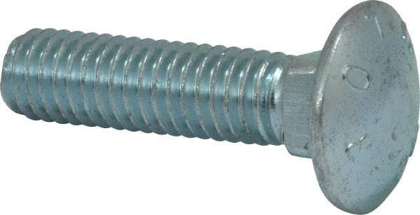 Value Collection - 3/8-16 UNC 1-1/2" Length Under Head, Standard Square Neck, Carriage Bolt - Grade 2 Steel, Zinc-Plated Finish - A1 Tooling