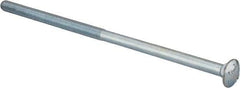 Value Collection - 1/2-13 UNC 12" Length Under Head, Standard Square Neck, Carriage Bolt - Grade 2 Steel, Zinc-Plated Finish - A1 Tooling