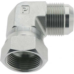 Parker - 1" Tube OD 37° Steel Flared Tube Swivel Nut Elbow - Exact Industrial Supply