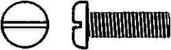 Value Collection - M8x1.25 Metric Coarse, 20mm Length Under Head Slotted Drive Machine Screw - Pan Head, Grade 18-8 & A2 Stainless Steel, Uncoated, Without Washer - A1 Tooling