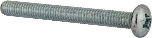 Value Collection - 5/16-18 UNC, 3" Length Under Head Phillips Drive Machine Screw - Pan Head, Grade 2 Steel, Zinc-Plated Finish, Without Washer - A1 Tooling